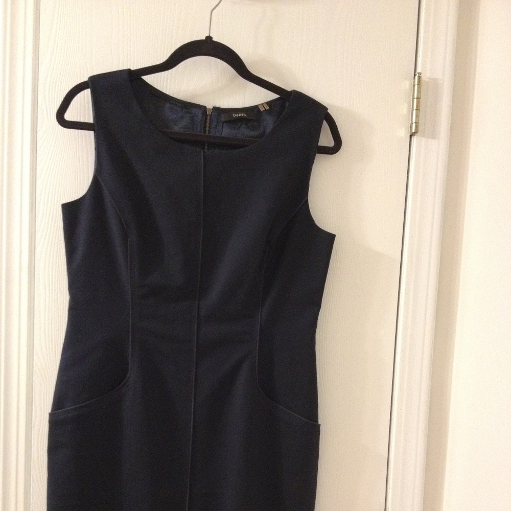 TAHARI Little Navy Dress